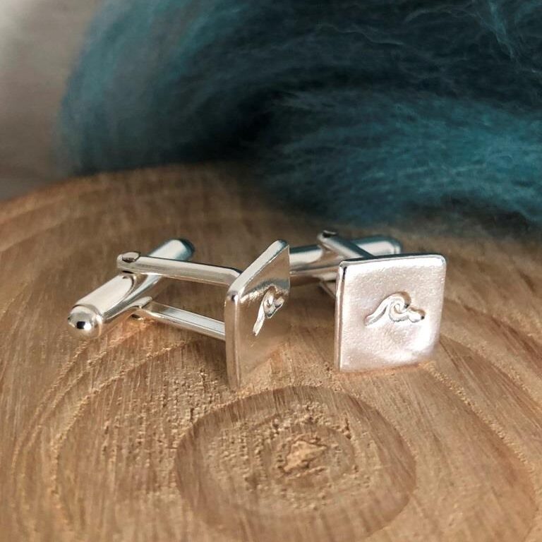 Surf Wave Cufflinks