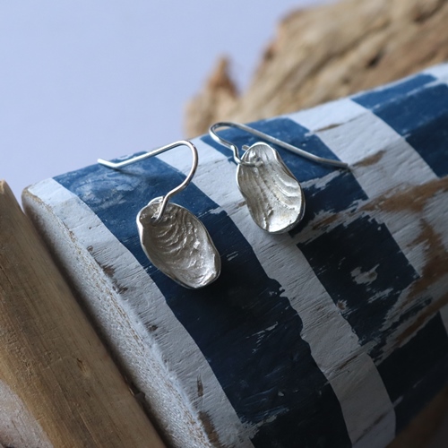 Silver-Cuttlefish-Drop-Earrings